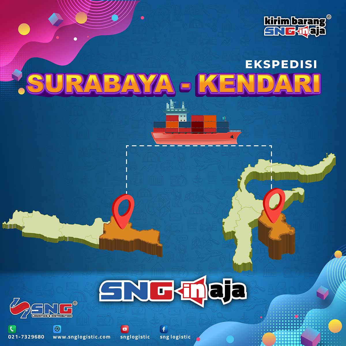 Ekspedisi Surabaya ke Kendari dengan SNG Logistic