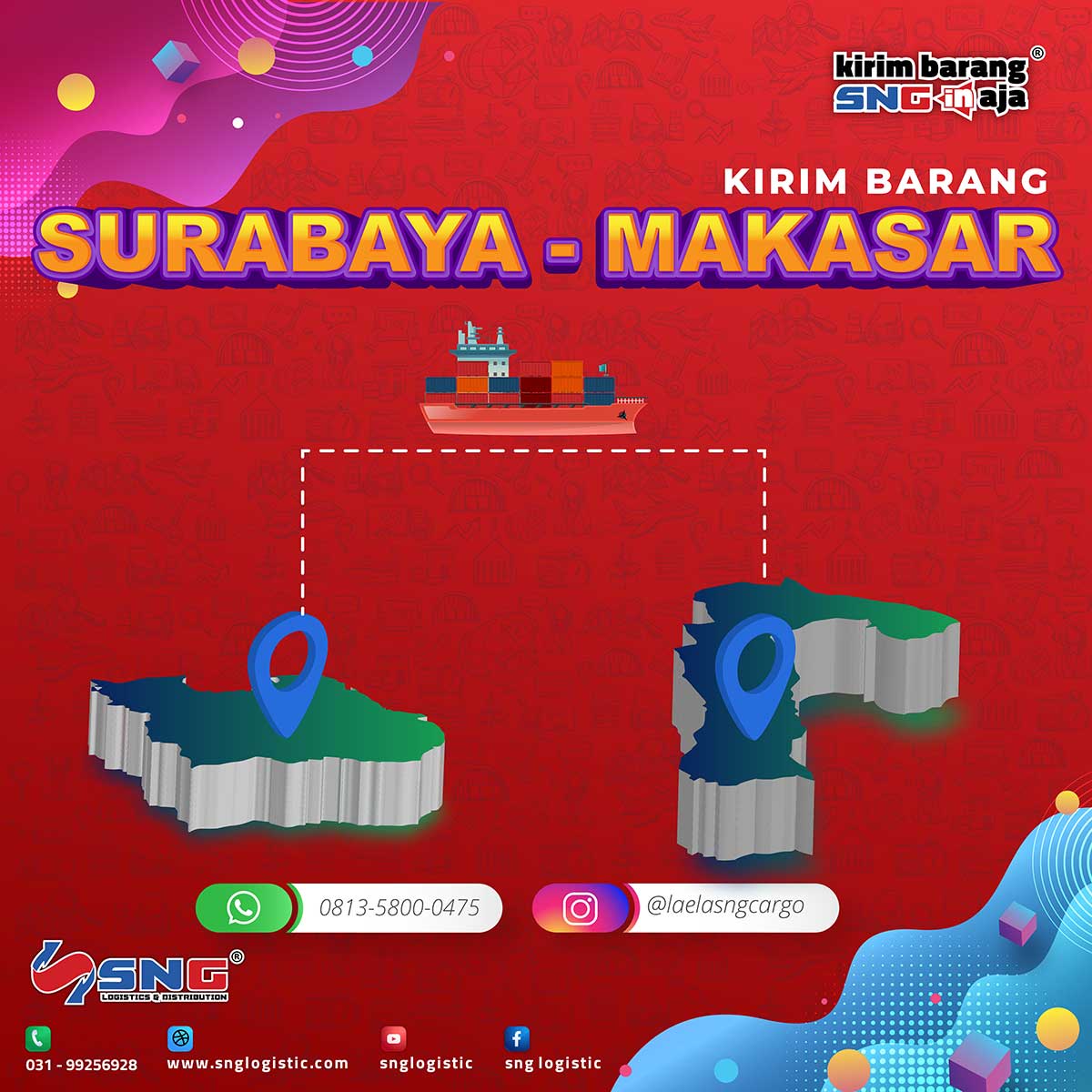 Tarif Pengiriman Surabaya ke Makassar