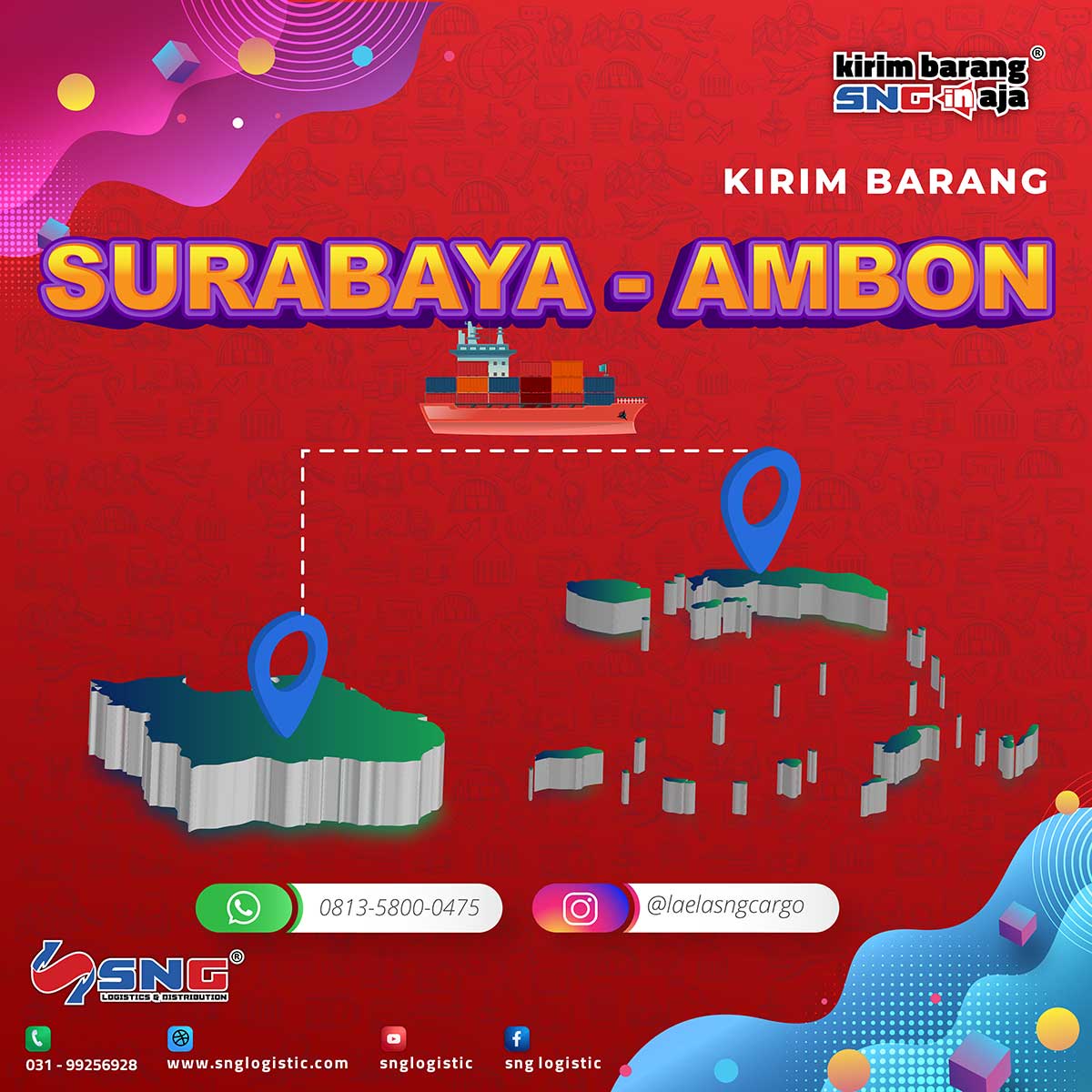 Tarif Pengiriman Surabaya ke Ambon