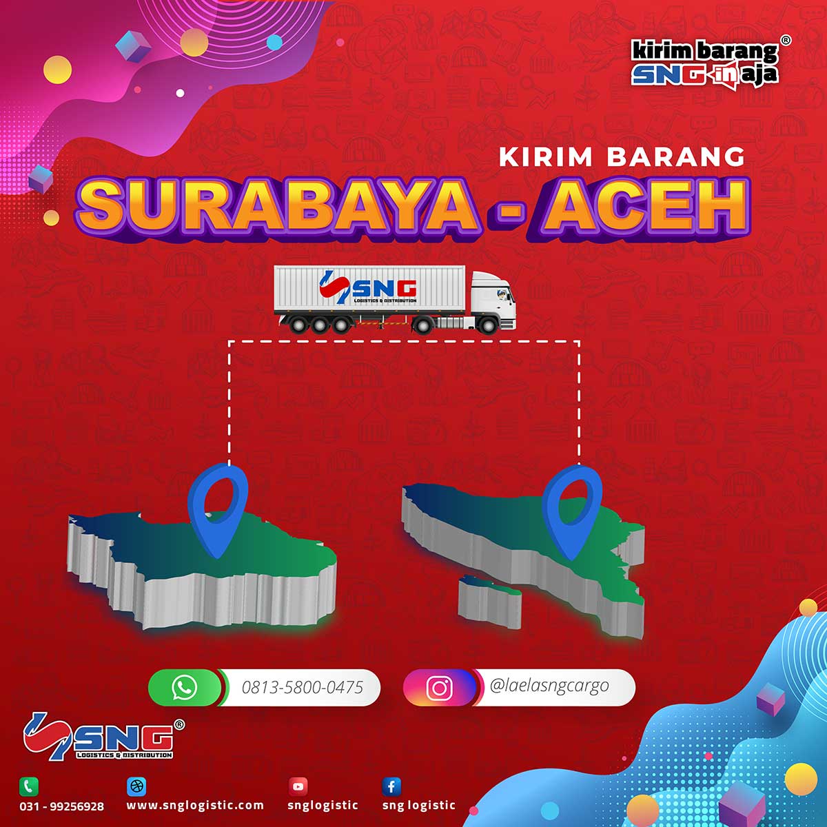 Tarif Pengiriman Surabaya ke Banda Aceh