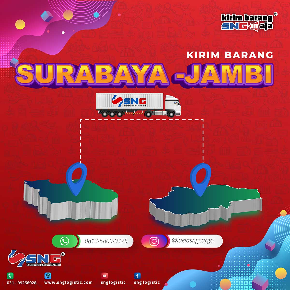 Tarif Pengiriman Surabaya ke Jambi