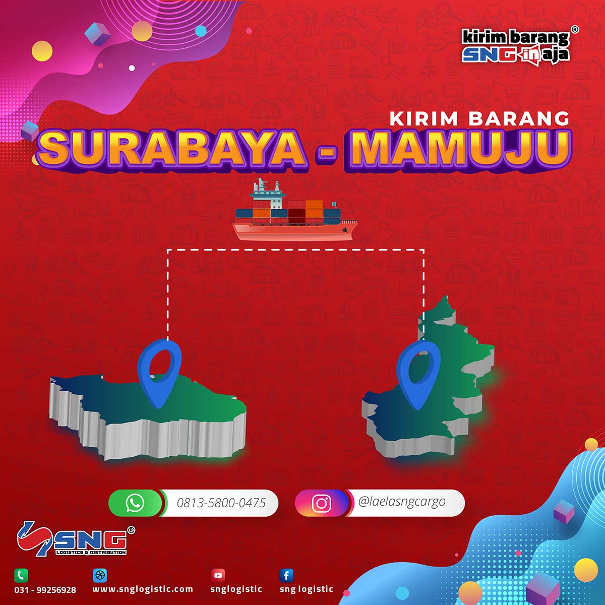 Tarif Pengiriman Surabaya ke Mamuju