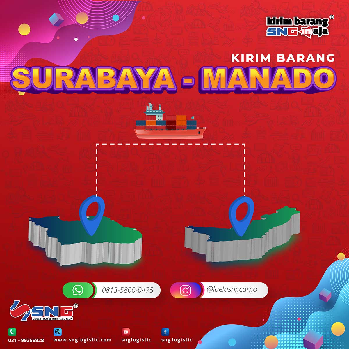 Tarif Pengiriman Surabaya ke Manado