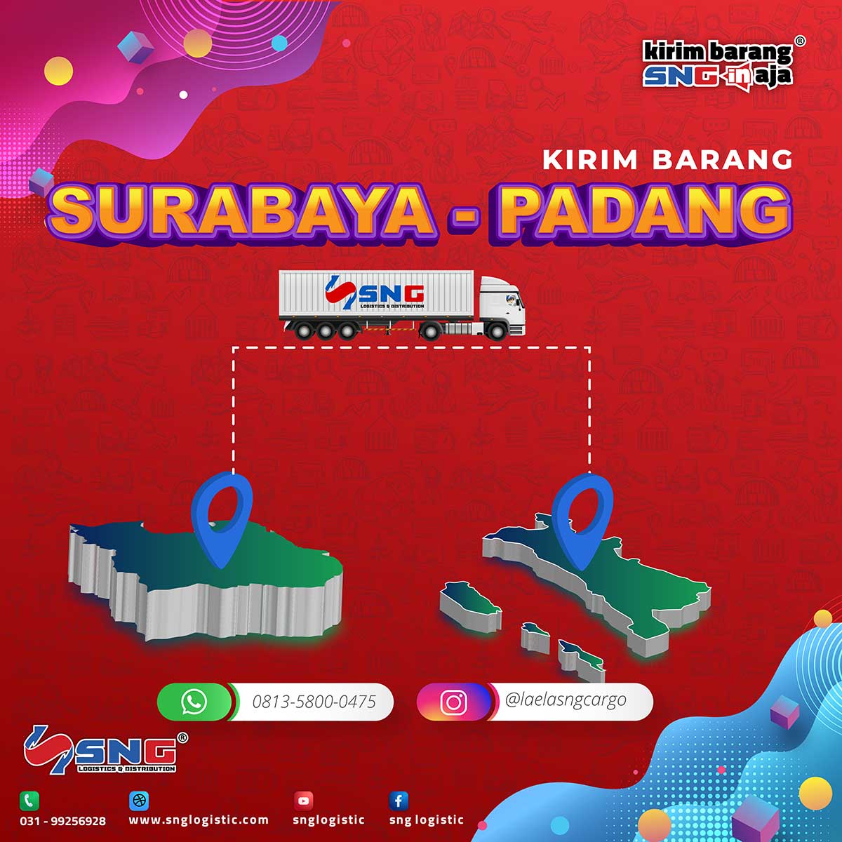 Tarif Pengiriman Surabaya ke Padang