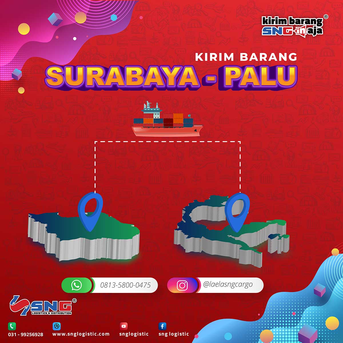 Tarif Pengiriman Surabaya ke Palu