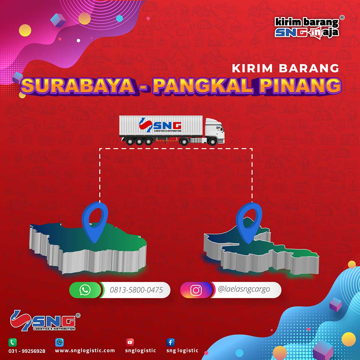 Tarif Pengiriman Surabaya ke Pangkal Pinang