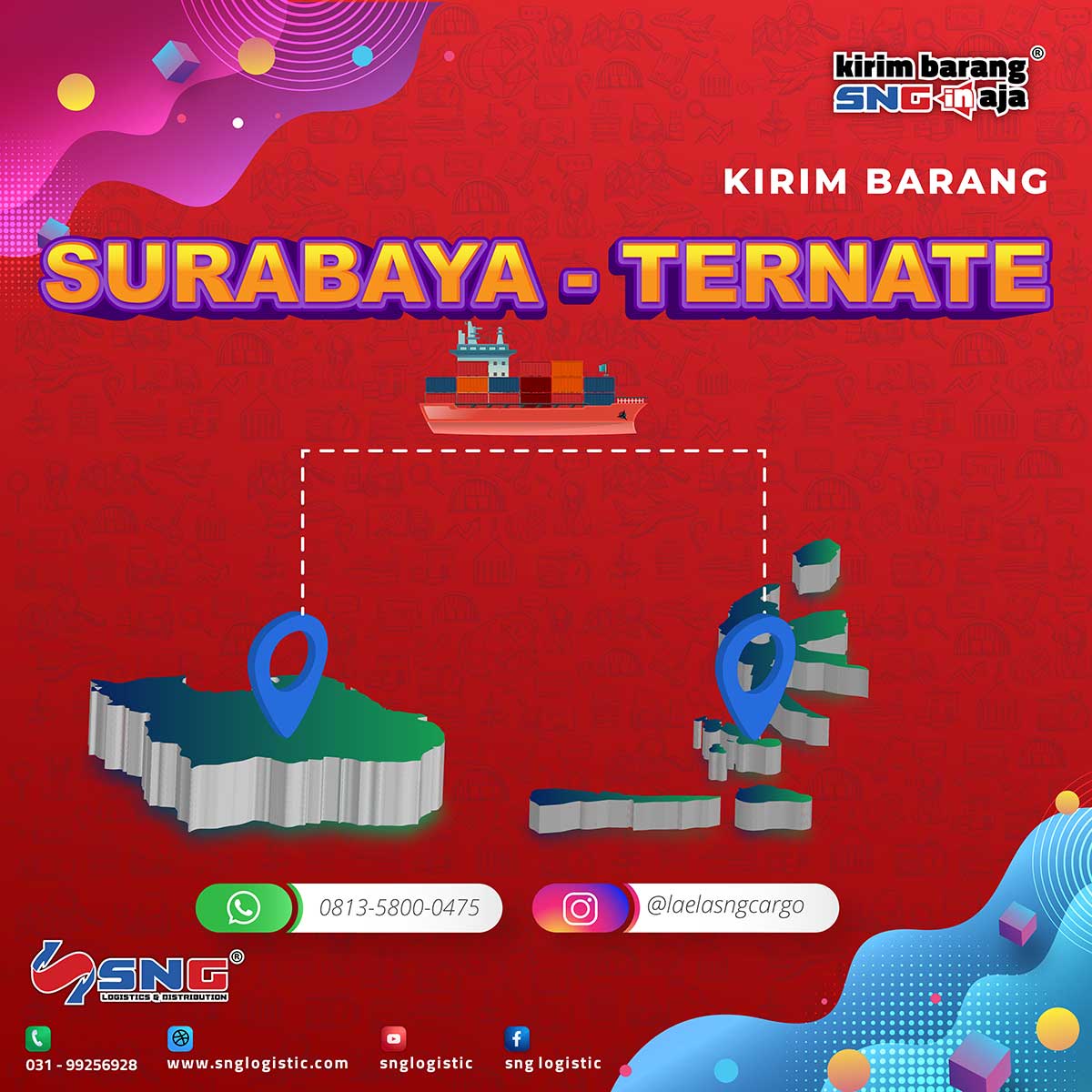 Tarif Pengiriman Surabaya ke Ternate