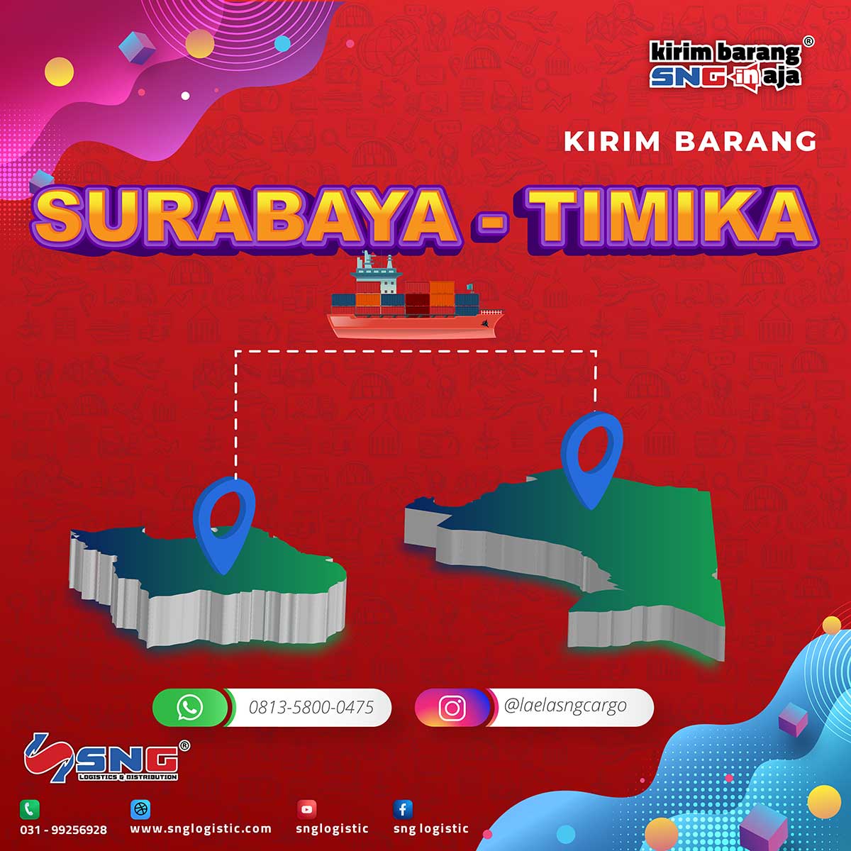 Tarif Pengiriman Surabaya ke Timika