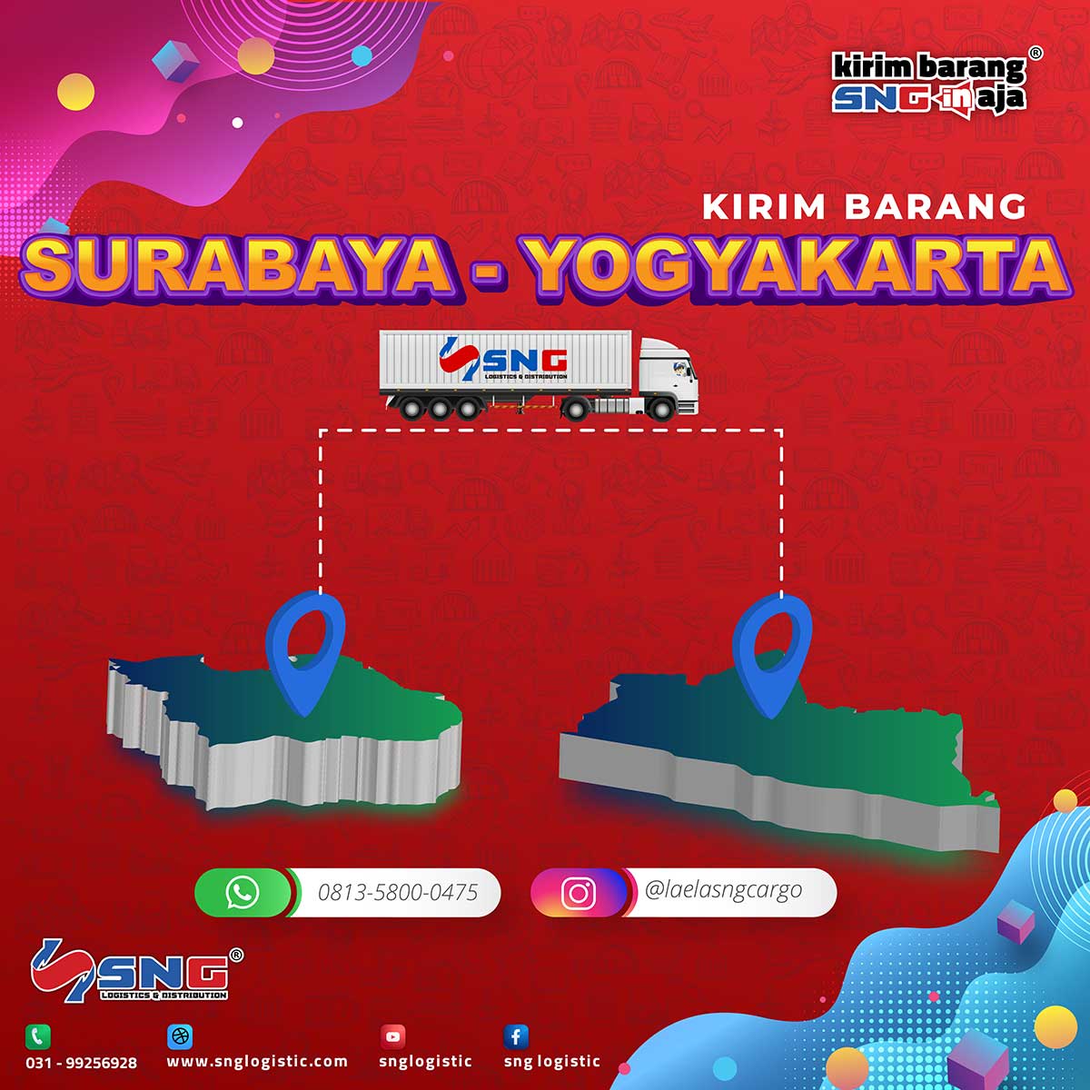 Tarif Pengiriman Surabaya ke Yogyakarta