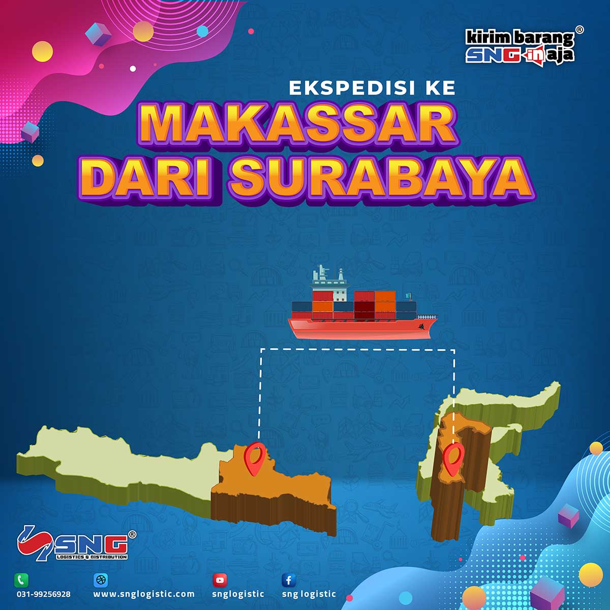 Ekspedisi ke Makassar dari Surabaya 4 Hari Sampai