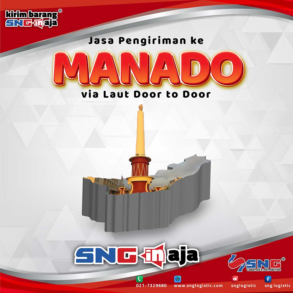 Jasa Pengiriman Surabaya ke Manado Door to Door