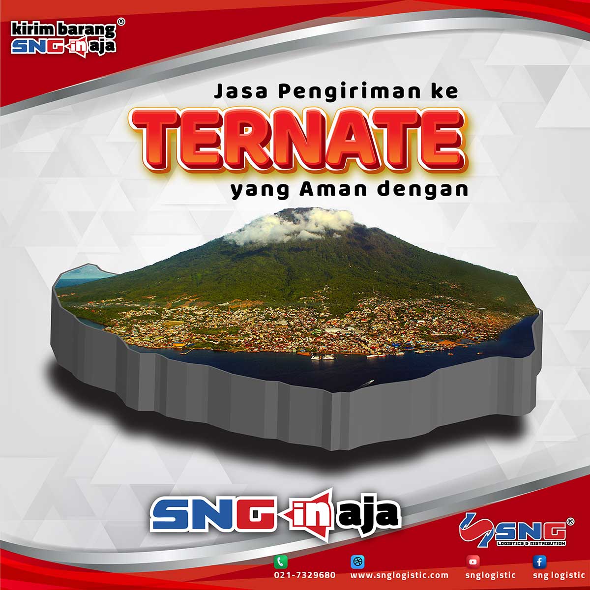 Jasa Pengiriman ke Ternate Termurah via Surabaya