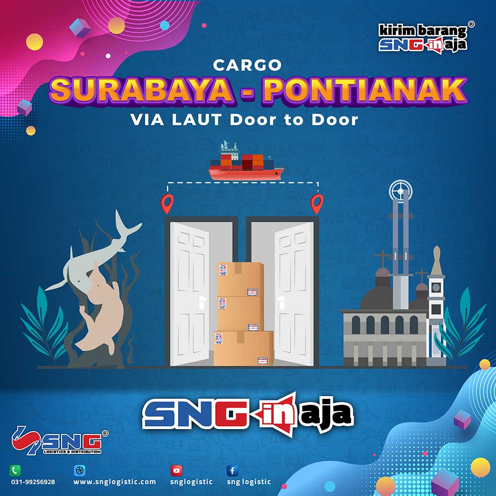 Cargo Surabaya Pontianak via Laut Door to Door
