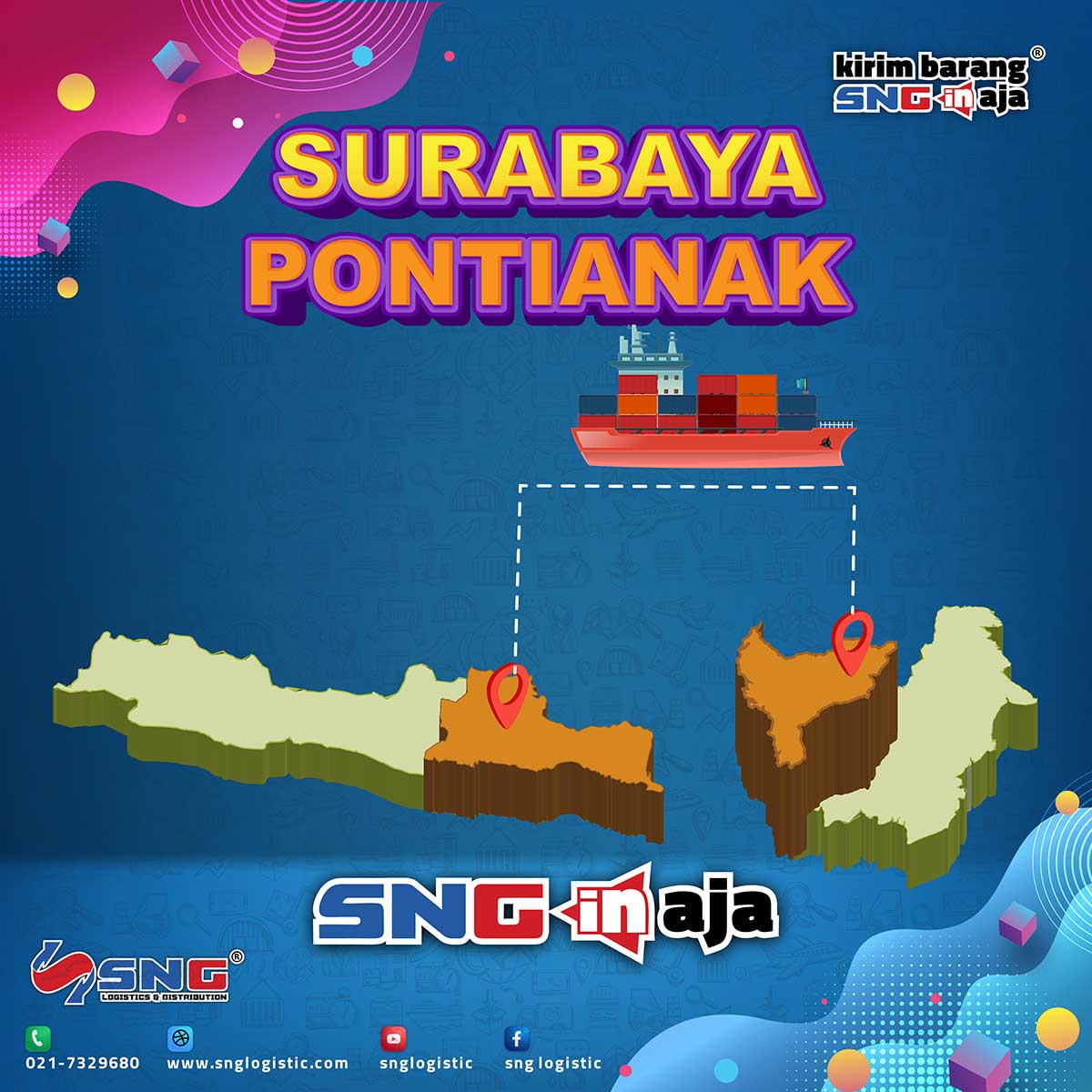Ekspedisi Murah Surabaya Pontianak Door to Door