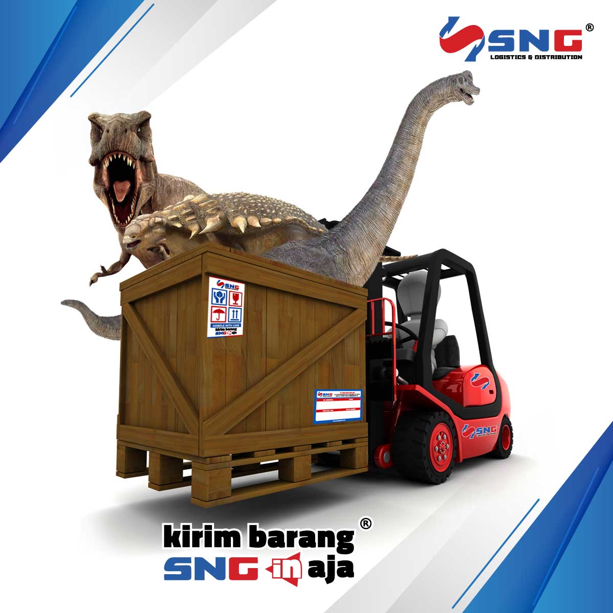 Pengiriman Barang Besar, Berat & Panjang menggunakan SNG Logistic